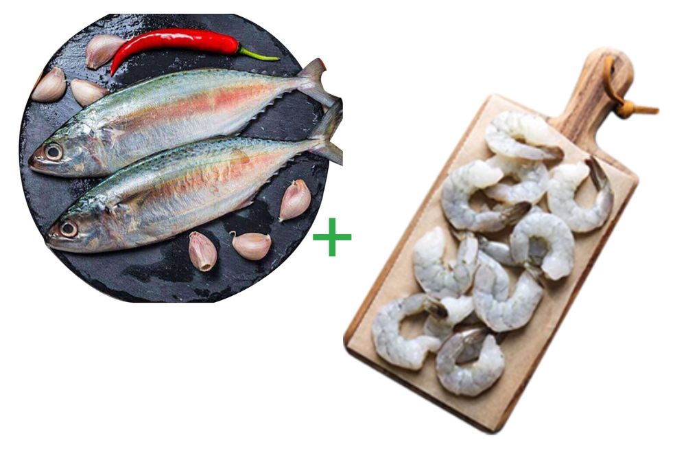Combo3(Ayala (1 Kg) + Prawns(M(1 Kg))
